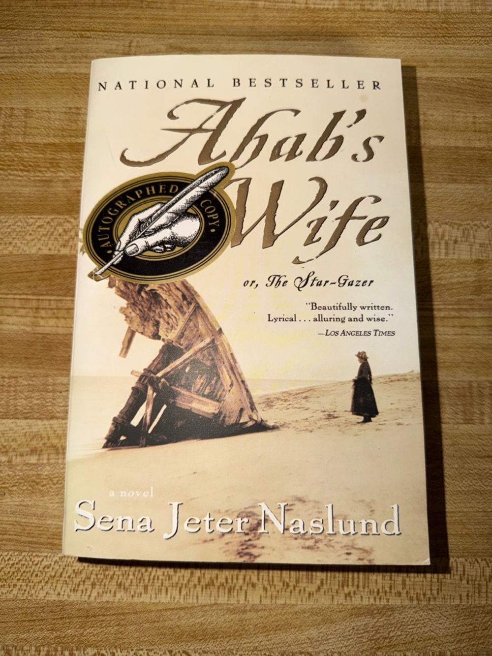 Ahab's Wife by Sena Jeter Naslund - Cream Cover Novel reading book best seller